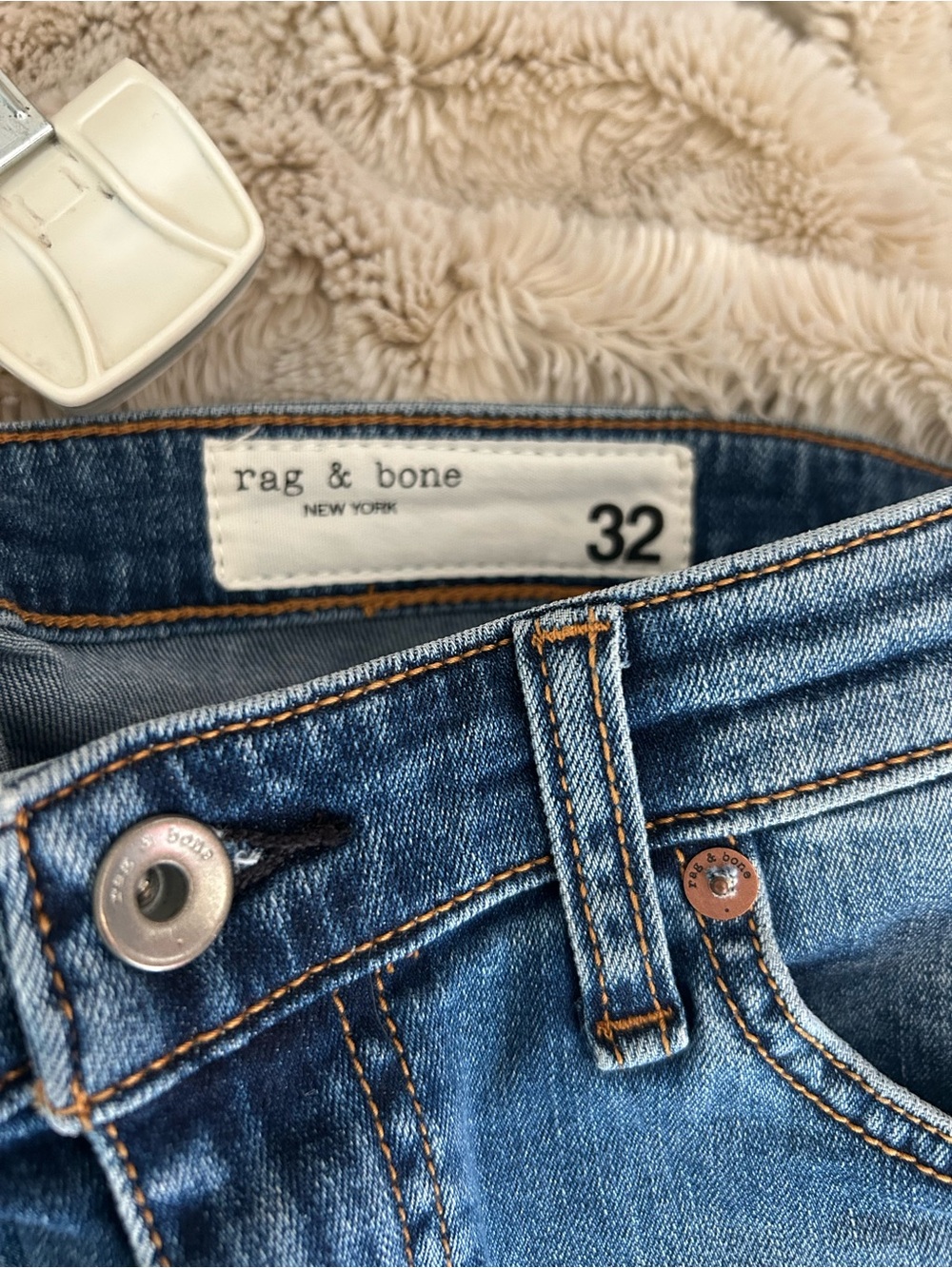 rag & bone Blue High-Rise Women's Jeans